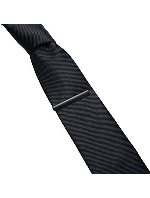 HONEY BEAR 3/5pcs Mens Tie Clip Set Tie Bar Normal Size for Wedding Gift 5.4cm