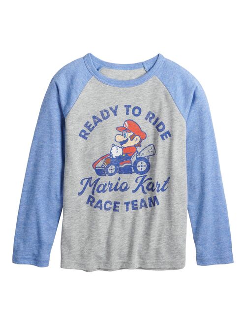 Boys 4-12 Jumping Beans® Nintendo Mario Kart Raglan Graphic Tee