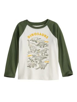 Toddler Boy Jumping Beans Dinosaurs Raglan Tee