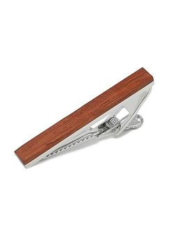 Fashion Wood Tie Clip with Box Wood Tie Slide