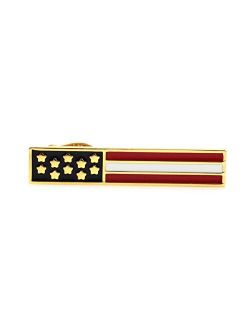 American Flag Tie Clip USA Flag Tie Bar In Gift Box Men Patriotic Flag Clasp