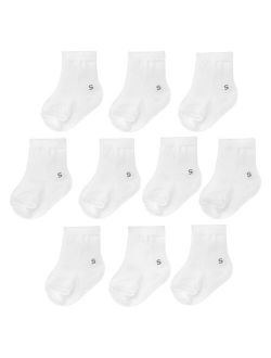 Baby / Toddler Jumping Beans® 10-pack White Crew Socks