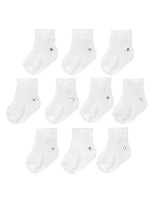 Baby / Toddler Jumping Beans® 10-pack White Crew Socks