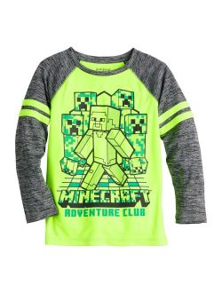 Boys 4-12 Jumping Beans Minecraft Adventure Club Active Graphic Tee