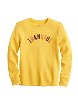 Boys 4-12 Jumping Beans "Thankful" Thermal Graphic Tee
