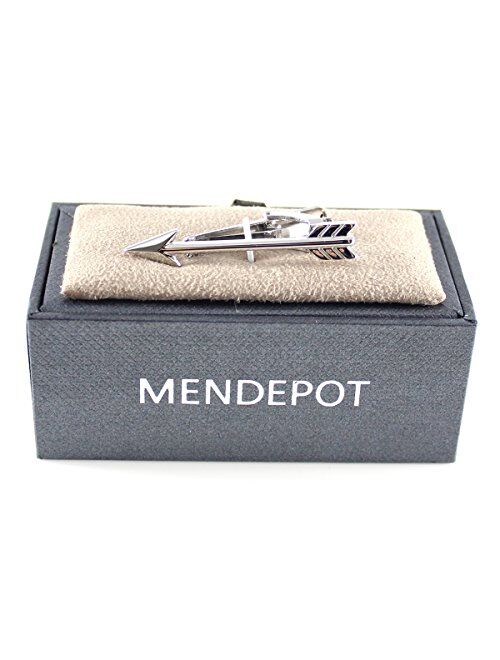 MENDEPOT Arrow Tie Clip Men Arrow Tie Bar with Gift Box