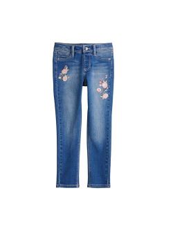 Girls 4-12 Jumping Beans® Embroidered Flower Jeans