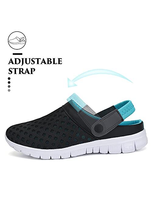 SAGUARO Mens Women Breathable Garden Clogs Comfortable Slip On Beach Sandals Lightweight Slippers Water Shoes