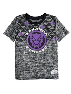 Boys 4-12 Black Panther Wakanda Forever Active Graphic Tee