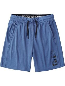 abercrombie kids Logo Mesh Shorts (Little Kids/Big Kids)