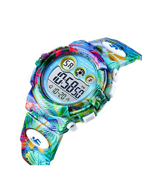 CKE Kids Watch, Waterproof Sports Digital Watches for Boys Girls with Colorful LED Light - Best Gifts for Children