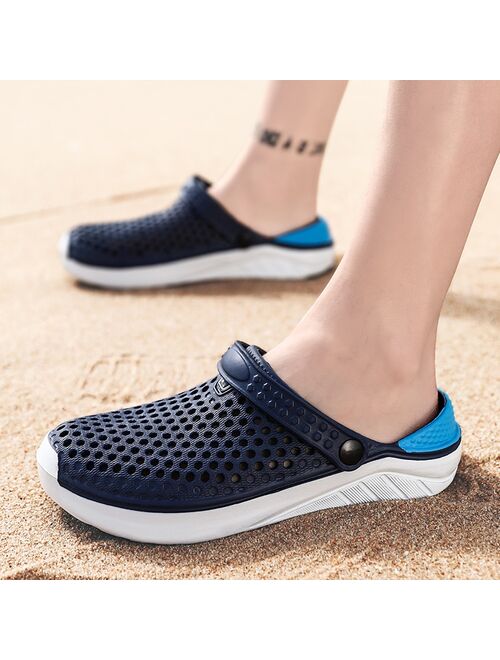 Crocs Unisex Summer Beach Sandals Ladies Clogs Slipper Men Flat Anti-Slip Flip Flops for Women