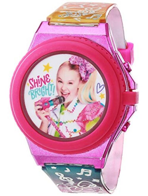 Accutime JoJo Siwa Girls' Quartz Watch with Plastic Strap, Multicolor, 13 (Model: JOJ4210AZ)