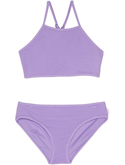 Seafolly Summer Essentials Crossover Back Bikini Set (Big Kids)