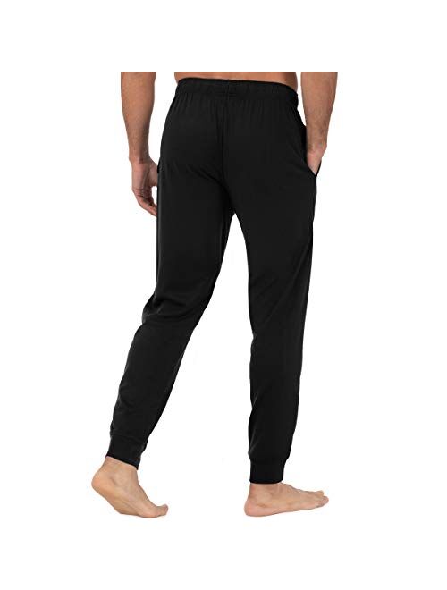 Fruit of the Loom mens Jersey Knit Jogger Sleep Pant (1 and 2 Packs)