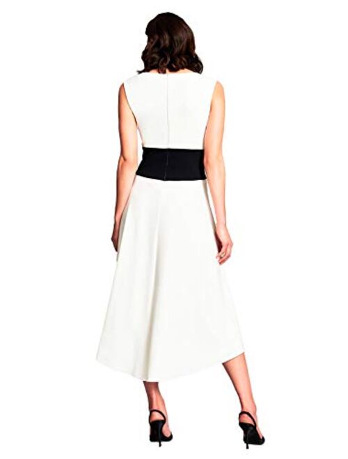 Tadashi Shoji Polyester Sleeveless High Low Dress