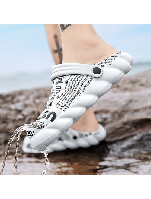 Summer Water Shoes Men Sneakers Sandals 2022 Sandals for Men EVA Soft Sole Baotou Beach Shoes Clogs Designer Shoes Men