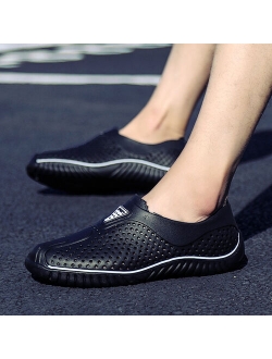2020 Fashion Design Men Summer Sandals Hole Shoes Clogs For Men EVA Unisex Beach Garden Shoes Black Men