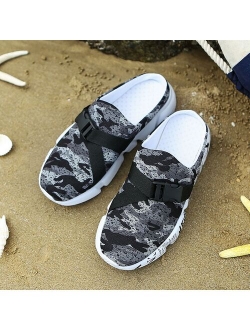 2021 Slides New Mesh Sandals Mens Camouflage Summer Beach Slipper Hole Shoes Clogs Casual Shoes Sandal Man Slippers Sandalias