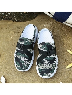 2021 Slides New Mesh Sandals Mens Camouflage Summer Beach Slipper Hole Shoes Clogs Casual Shoes Sandal Man Slippers Sandalias