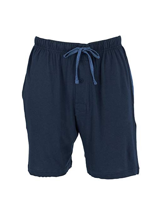 Hanes Men's Jersey Knit Cotton Button Fly Pajama Sleep Shorts