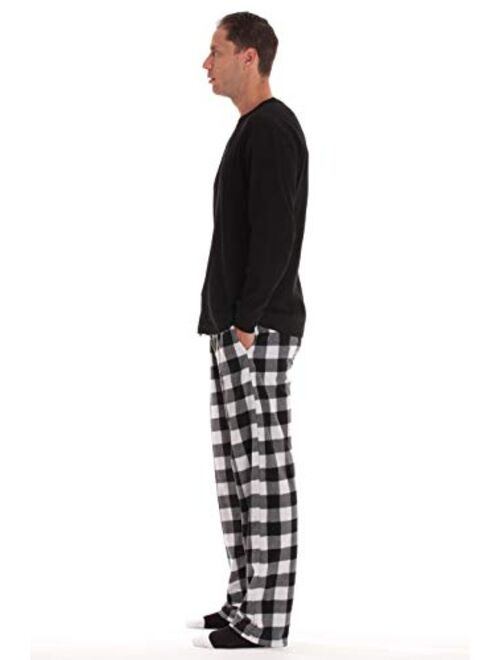#followme Men’s Pajama Pants Set with Matching Novelty Socks with Sayings