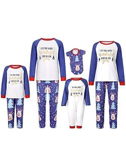 Wephupsho Family Christmas Pjs Matching Sets Baby Christmas Matching Jammies for Adults and Kids Holiday Xmas Sleepwear Set