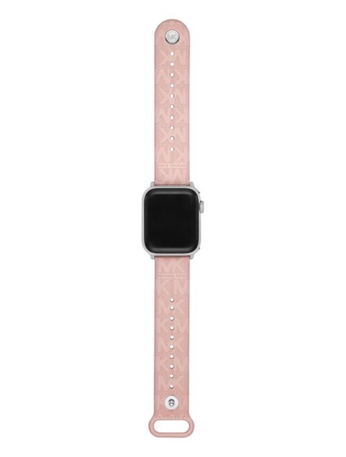 Michael Kors Women's Blush Rubber Apple Watch Band, 38mm or 40mm