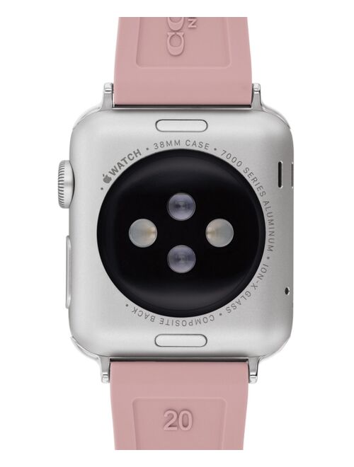 Coach Pink Rubber 38/40mm Apple Watch® Band
