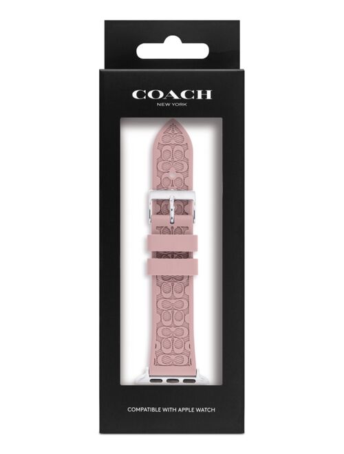 Coach Pink Rubber 38/40mm Apple Watch® Band