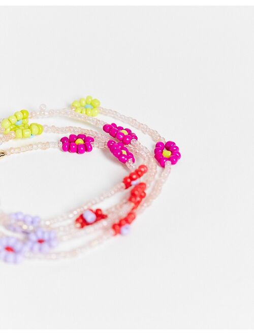 Asos Design waist beads with daisys