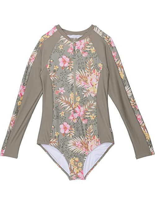 Seafolly Summer Holiday Long Sleeve One-Piece (Big Kids)