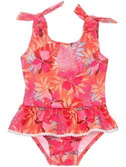 Snapper Rock Sustainable Tropical Punch Skirt Swimsuit (Infant/Toddler)