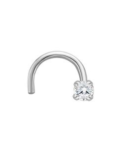 Lila Moon 14k Gold Diamond Accent Curved Nose Stud