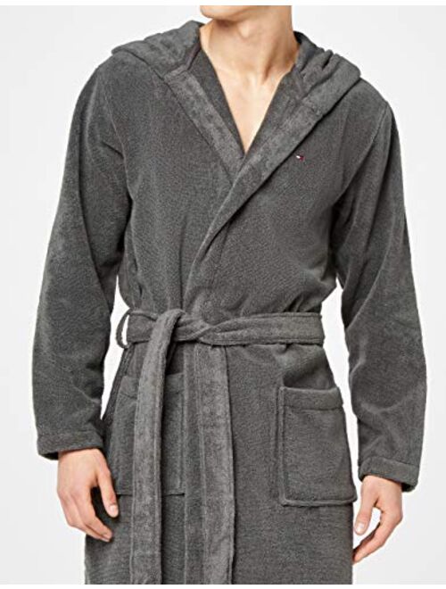 Tommy Hilfiger Icon Hoody Long Sleeve Belted Hooded Bathrobe