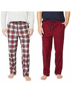 Soft Fleece Pajama Pants Set for Men - 2 Pack