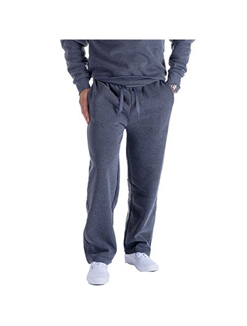 Facitisu Mens Active Fleece Athletic Sweatpant Basic Running Drawstring Joggers Workout Sweat Pants