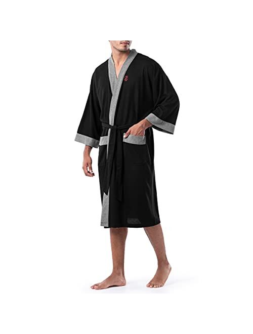 IZOD Men's Waffle Knit Kimono Robe