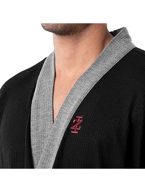 IZOD Men's Waffle Knit Kimono Robe