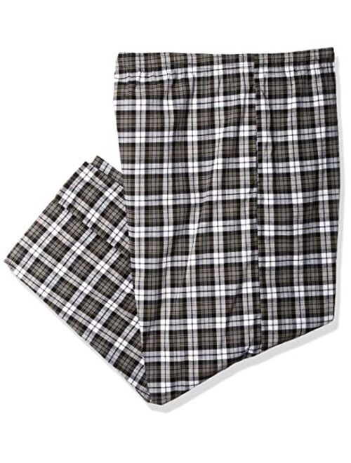 Hanes Men's & Big Men's Woven Plaid Stretchy Sleep Pant