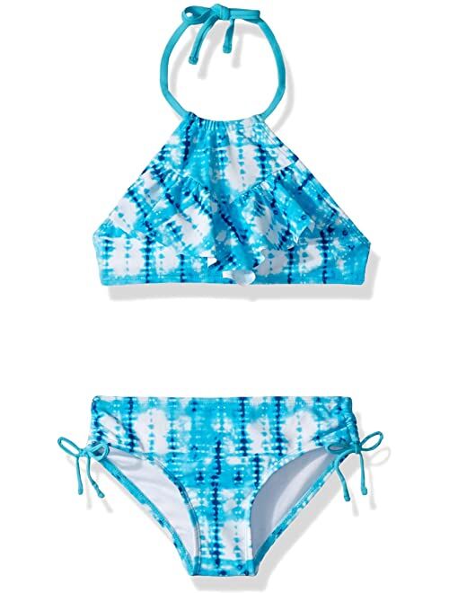Kanu Surf Willow Tie-dye Ruffle Halter Bikini 2-piece Swimsuit