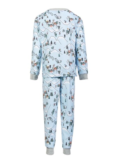 Family Pajamas Matching Toddler, Little & Big Kids 2-Pc. Ski Mountain Family Pajama Set