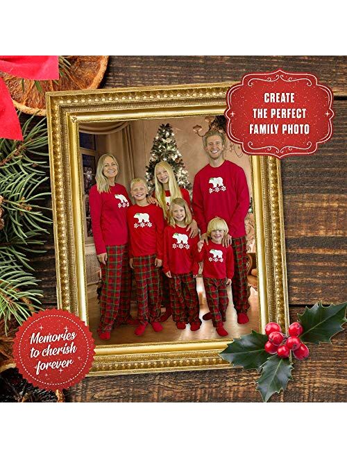 Mad Dog Concepts Matching Polar Bear Set Family Christmas Holiday Pajamas + Slipper Socks