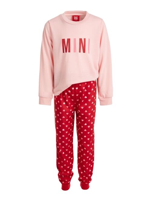 Family Pajamas Toddler, Little & Big Girls Mini Hearts Pajama Set