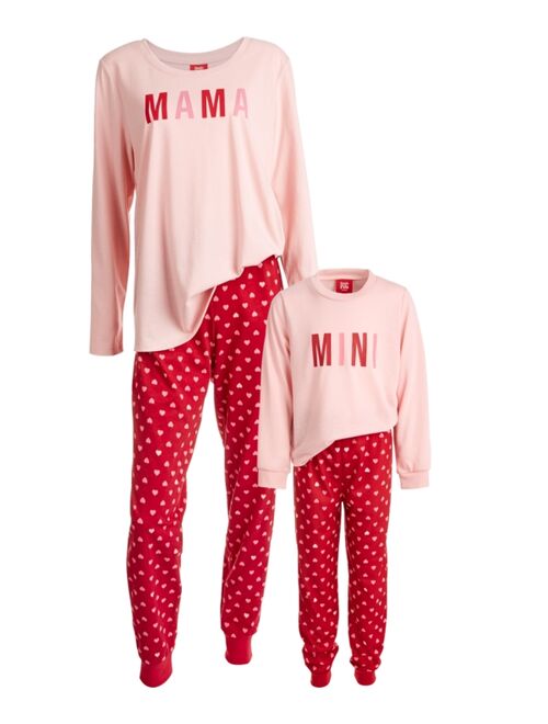 Family Pajamas Toddler, Little & Big Girls Mini Hearts Pajama Set