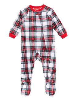 Family Pajamas Matching Baby Stewart Plaid Footed Pajamas, Created for Macy's
