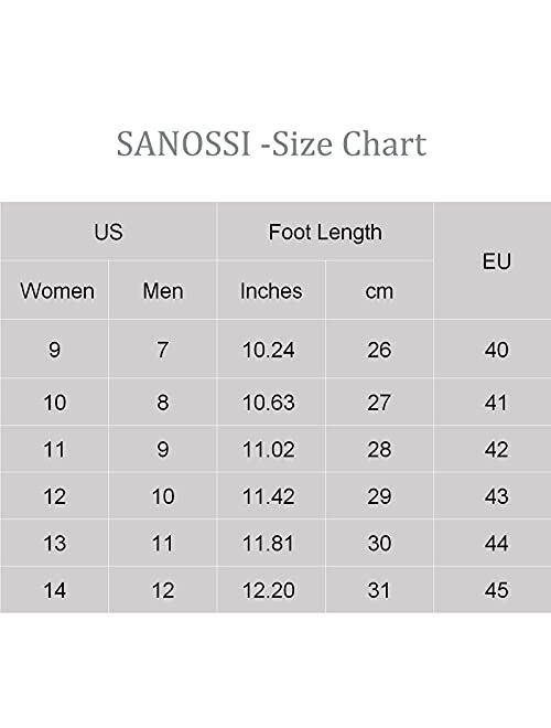 SANOSSI Unisex Garden Clogs Shoes Sports Sandals Casual Slippers Indoor Slip on Beach Classic Water Shoes Quick Drying Mules Outdoor