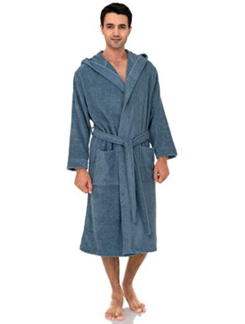 TowelSelections Men’s Robe Turkish Cotton Luxury Hooded Terry Bathrobe