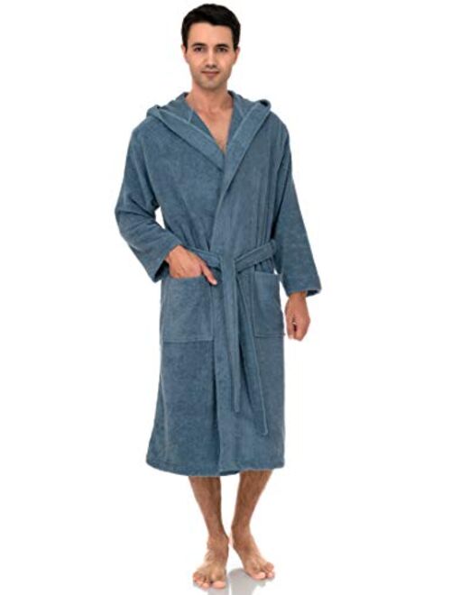 TowelSelections Men’s Robe Turkish Cotton Luxury Hooded Terry Bathrobe