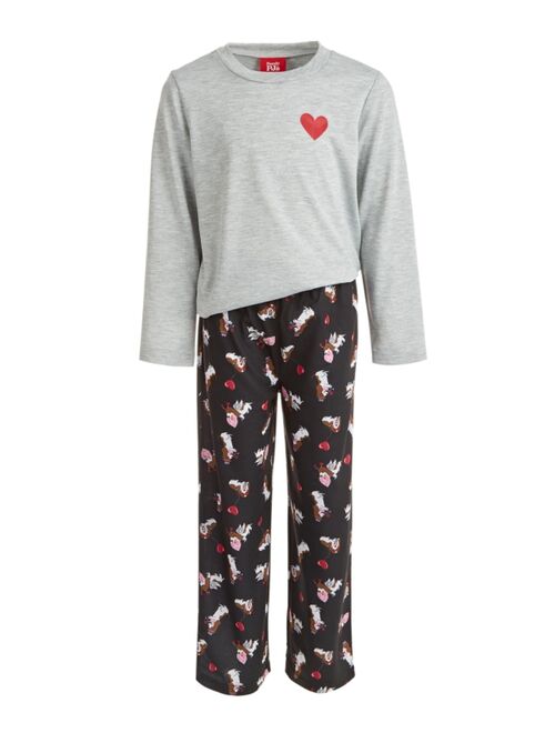 Family Pajamas Matching Toddler, Little & Big Kid Unisex  Heart Hound Pajama Set